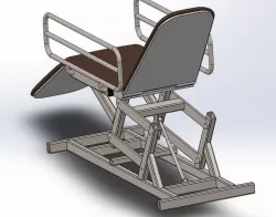 Medical couch scissor lift