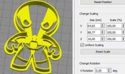 Mini Super Hero Spiderman Cookie Cutter 3D print model