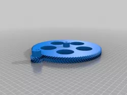 My Customized Parametric Herringbone Gear Set for Stepper Extruders fine detail