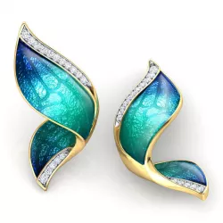 Pinion Blue Butterfly Earring 3D print model
