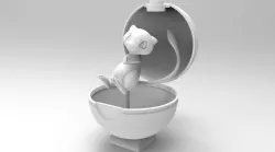 Pokemon MEW Figure 3D Printable Model 3D print model