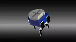 Potentiometer / Trimmer Pot 5.4mm Blue CAD Model