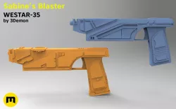 Sabine Wren  from Star Wars - 2 Blasters 3D print model