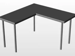 Simple L-Shape Table