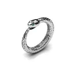 Snake Shaped Ring with Emeralds 3D print model