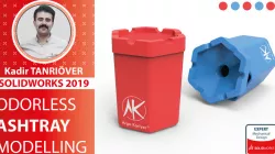 Solidworks Odorless Ashtray Modeşling | Solidworks Courses | Solidworks Training Videos