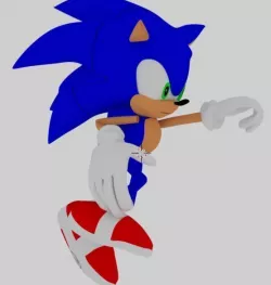 Sonic  3D model print 3D print model