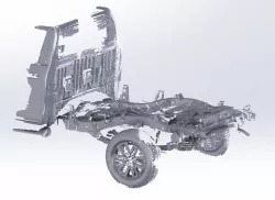 Toyota Hilux single cad 2019 3D scan