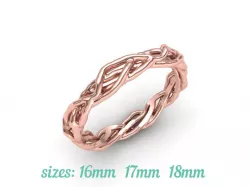 Unique Tree Branch Band-Ring Floral Own  design N0262 3D print model
