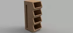 Wall mounted wooden boxes