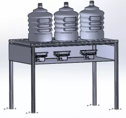 Water gallon dust checking machine