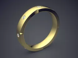 Wedding Ring CAD-6749 3D print model