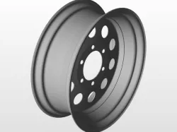 Wheel, 16-6-5.5 & Tire, 235-80-16