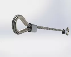 Wire rope with Thimbles