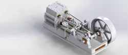 2 Cylinder Horizontal Steam Engine