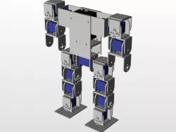 Bipedal Robot Chassis for TowerPro SG90 (or similar) Servo Motor
