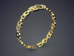 Bracelet Made From Ornaments CAD 3723 3D print model