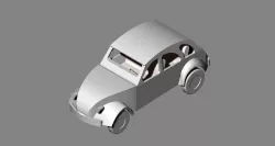 BricsCAD VW Style Bug Car