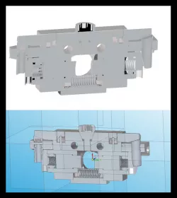 Centering clamping fixture.