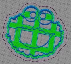 Cookie Monster Cookie Cutter 3D print model