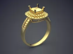 Detailed Ring CAD-5724 3D print model