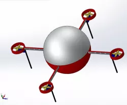 Drone for carrying emergency food and first aid kit .