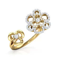 Duet Flower Ring 3D print model