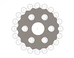 Easy cycloidal gear wheels generator in English