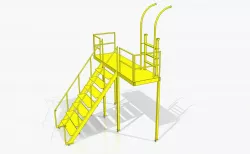 Escada Industrial com rodizio / Industrial ladder with wheels