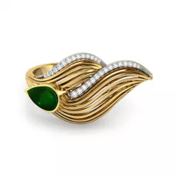 Feather Dune Ring 3D print model