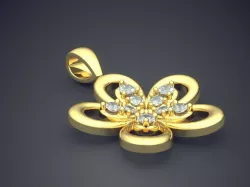 Five Clover Leaves Shaped Earrings CAD 3054 3D print model