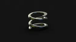 Grinded compression spring