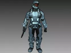 Halo 3 ODST Soldier 3D Scan