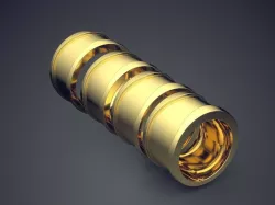 Jewelry Piece Shaped Like A Pipe CAD 3703 3D print model