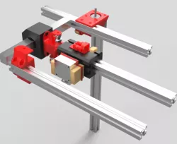 Mondrian coreXY with dry linear guides