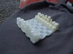 monocrom chess board