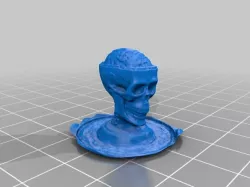 Open Skull with Brain