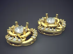 Pendant With A Lot Of Diamonds CAD 3806 3D print model