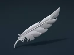 Printable Feather 3D print model