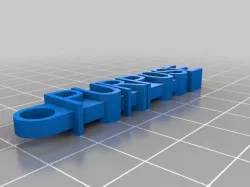 Purpose extruded Keychain