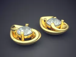 Rain Drop Shaped Jewelry Piece CAD 3673 3D print model