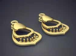 Simple Hollow Pendant CAD 5131 3D print model