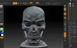 Skull mask skull mask moving jaw skull face mask halloween 3D print model