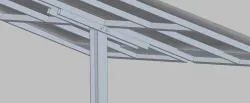 structure of solar panel for parking