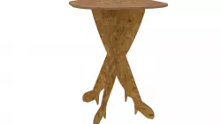 Table for CNC router or laser cut 3D print model