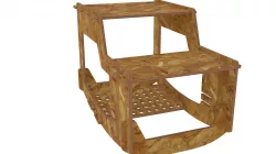 Table for kids for CNC router or laser cut 3D print model