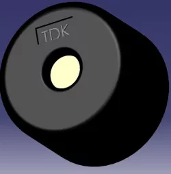TDK PS12 Piezoelectronic Buzzer 12.2 Dia, 3.5 High, 5 pitch