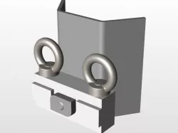 tie down and wheel chock for motorcycle