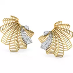 Tropical Palm Leaf Earring 3D print model