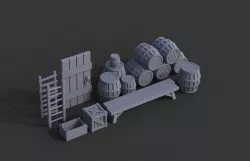Wood Pack - Props Wargaming 3D print model